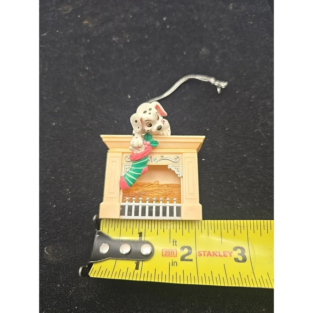 101 Dalmatians Puppy on Hearth Christmas Ornament 1990s‎ Enesco